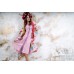 Embroidered boho dress "Flora" Pink